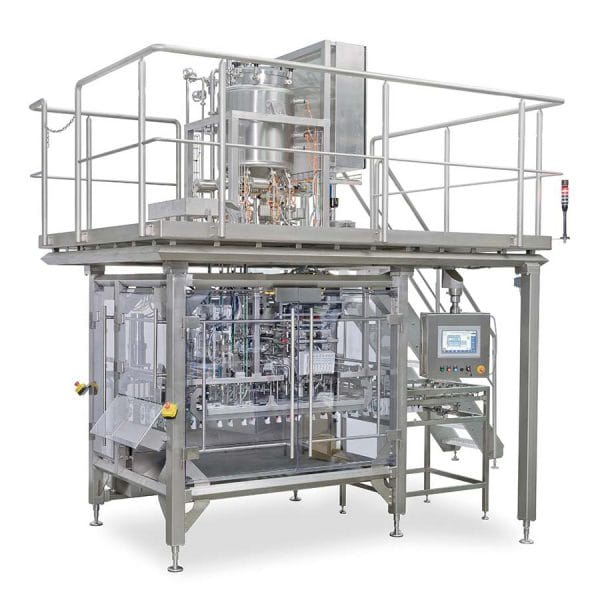 SN Maschinenbau, SN SF 400 Hygienic, PPiTG, center spout, premade, center fitment, spout pouches