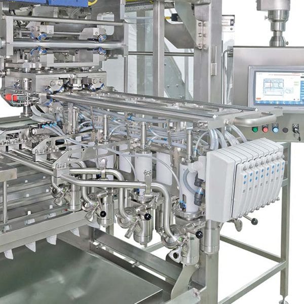 SN Maschinenbau, SN SF 400 Hygienic, PPiTG, center spout, premade, center fitment, spout pouches
