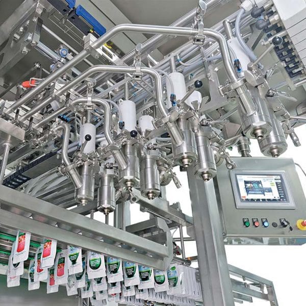 SN Maschinenbau, SN SF 400 Hygienic, PPiTG, center spout, premade, center fitment, spout pouches